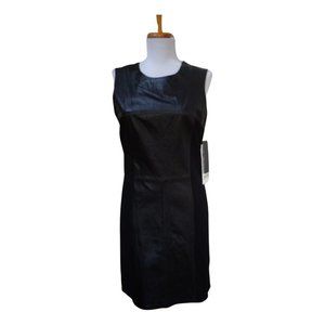 NWT R&O LEATHER & POLYESTER DRESS SIZE S